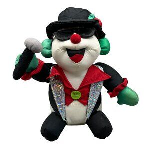 parts only Christmas Animated Snowman Plush Santa Claus is Coming to Town READ